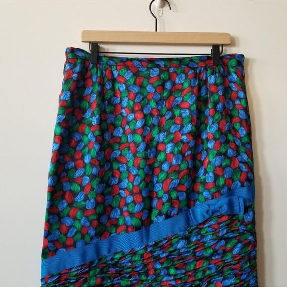 Vintage Raul Blano Silk Skirt Jacket Set size 14 - Picture 12 of 12